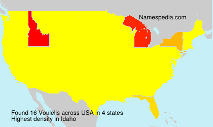 Surname Voulelis in USA