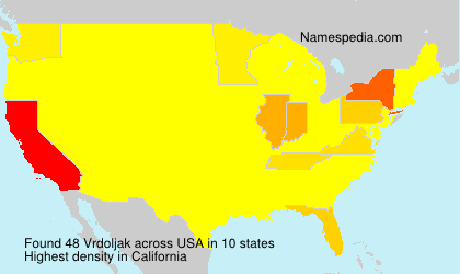 Surname Vrdoljak in USA