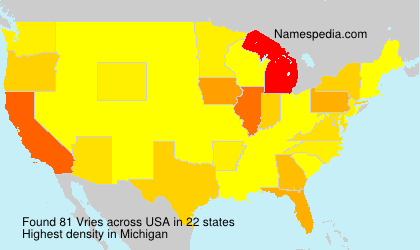 Surname Vries in USA