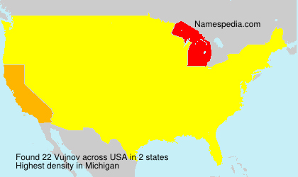 Surname Vujnov in USA