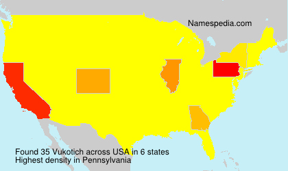 Surname Vukotich in USA