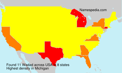 Surname Wadad in USA