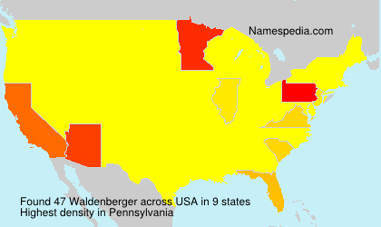 Surname Waldenberger in USA