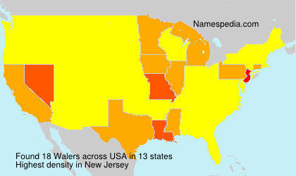 Surname Walers in USA