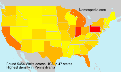 Surname Waltz in USA