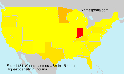 Surname Wappes in USA
