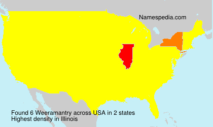 Surname Weeramantry in USA
