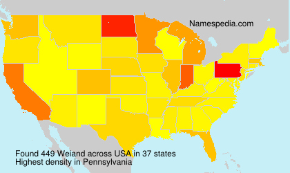 Surname Weiand in USA