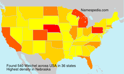 Surname Weichel in USA