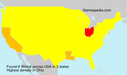 Surname Weind in USA