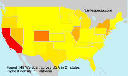 Surname Weisbart in USA