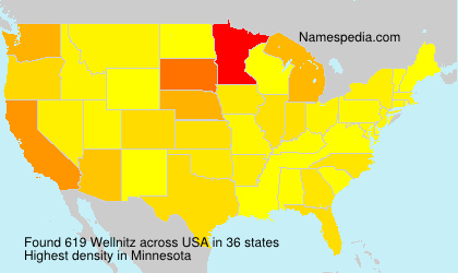 Surname Wellnitz in USA
