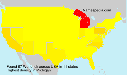 Surname Wendrick in USA