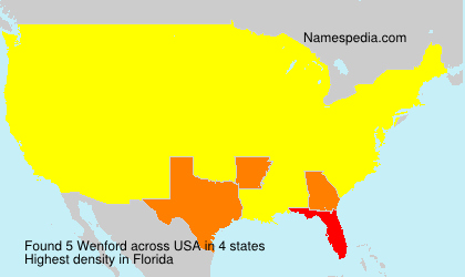 Surname Wenford in USA