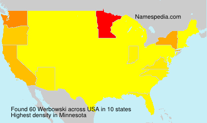 Surname Werbowski in USA