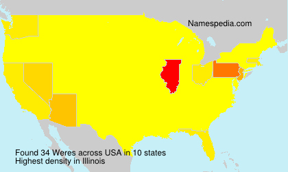 Surname Weres in USA