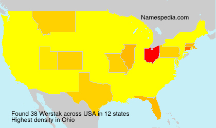 Surname Werstak in USA