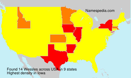 Surname Wessles in USA
