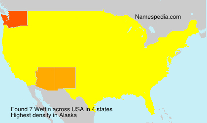 Surname Wettin in USA