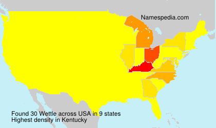 Surname Wettle in USA