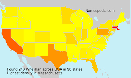 Surname Whelihan in USA