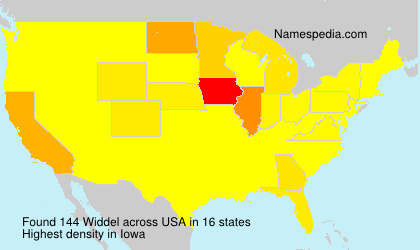 Surname Widdel in USA
