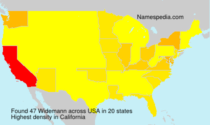 Surname Widemann in USA