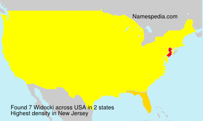 Surname Widocki in USA