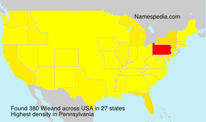 Surname Wieand in USA