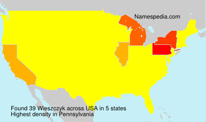 Surname Wieszczyk in USA