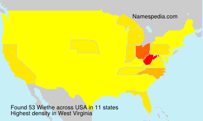 Surname Wiethe in USA