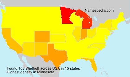 Surname Wiethoff in USA