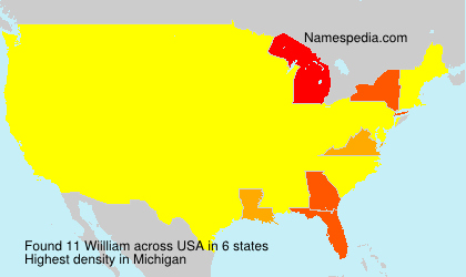 Surname Wiilliam in USA