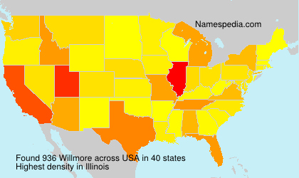Surname Willmore in USA