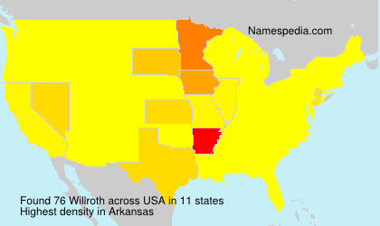 Surname Willroth in USA