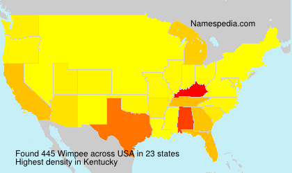 Surname Wimpee in USA