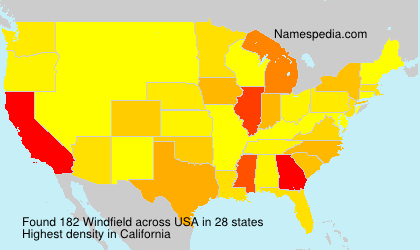 Surname Windfield in USA