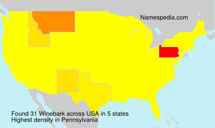 Surname Winebark in USA