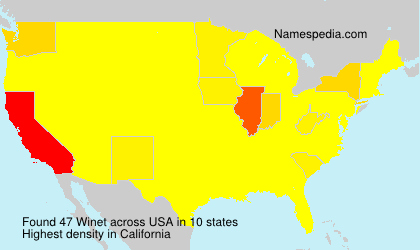 Surname Winet in USA