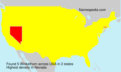 Surname Winkelhorn in USA