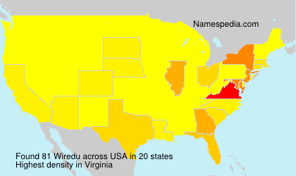 Surname Wiredu in USA