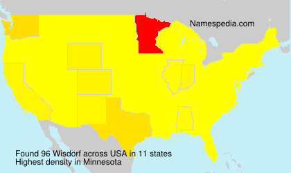 Surname Wisdorf in USA