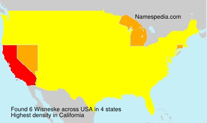 Surname Wisneske in USA