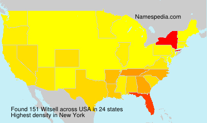 Surname Witsell in USA