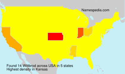 Surname Wittbrod in USA