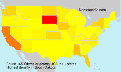 Surname Wittmeier in USA