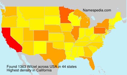 Surname Witzel in USA