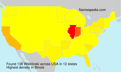 Surname Wleklinski in USA
