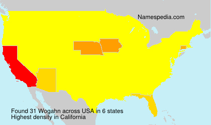 Surname Wogahn in USA