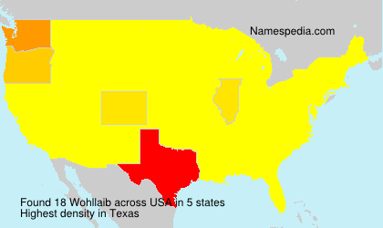 Surname Wohllaib in USA